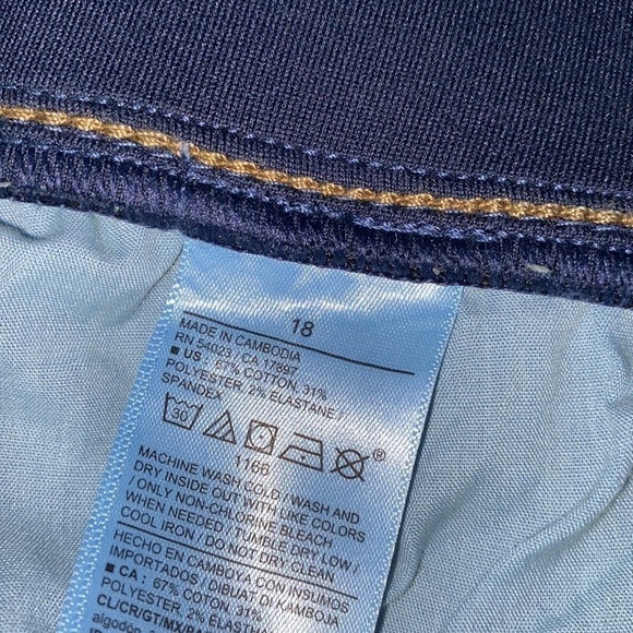 maternity jeans stretch low front panel slim straight size 18 NWT‎ old navy - Picture 4 of 5